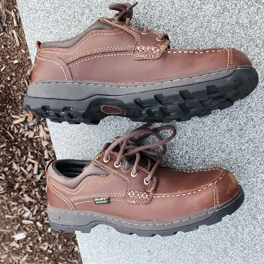Irish Setter 3874 Waterproof Oxford Men's Brown Leather Shoes Size 8